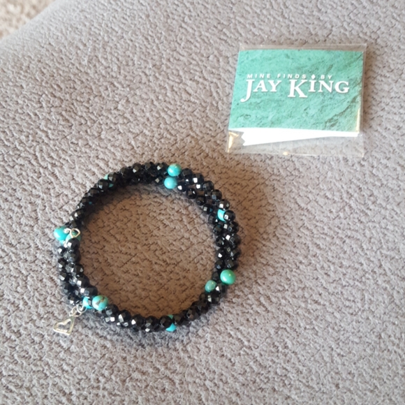 Jay King Jewelry - Authentic Jay King black spinel and turquoise brac Jay King Jewelry - Authentic Jay King black spinel and turquoise brac